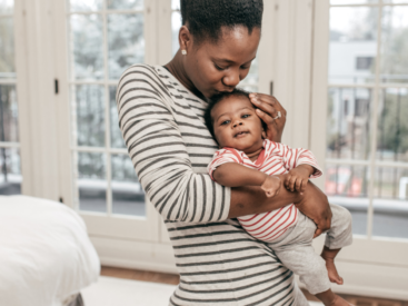 Black mom and baby